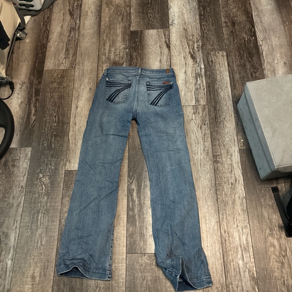 7 For All Mankind Blue Flare Jeans